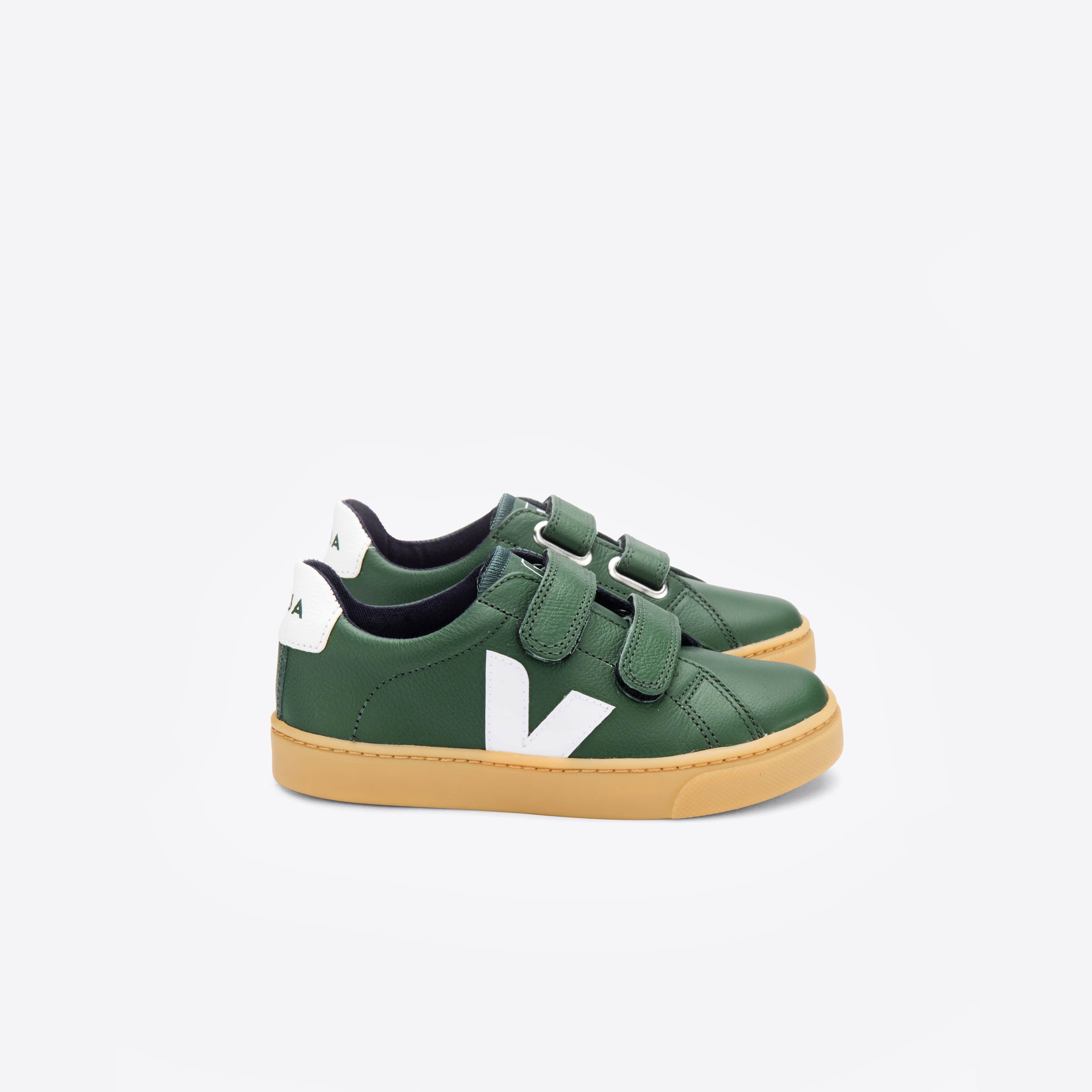 Boys & Girls Green "V" Velcro Shoes