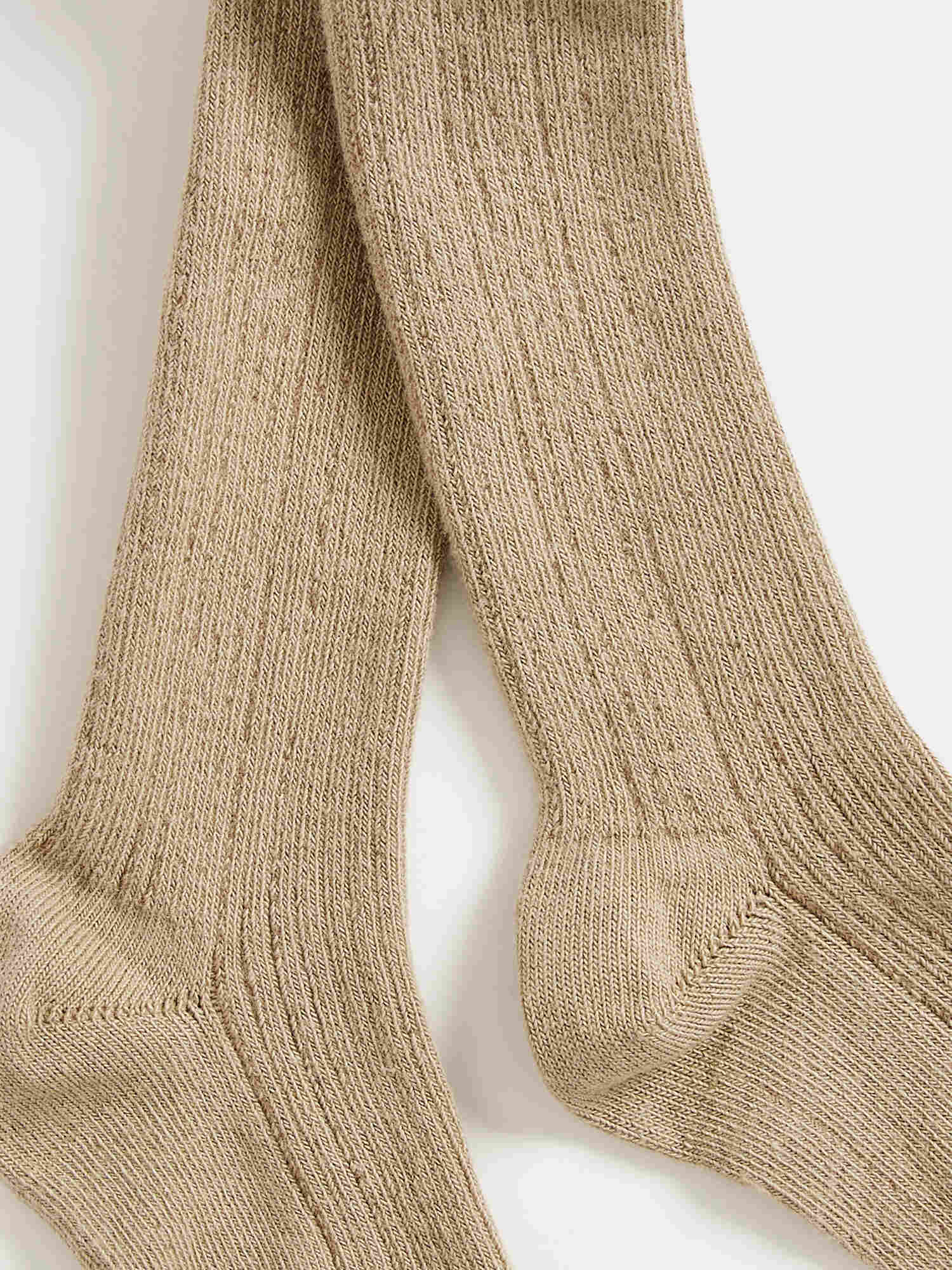 Baby Girls Beige Cotton Tights