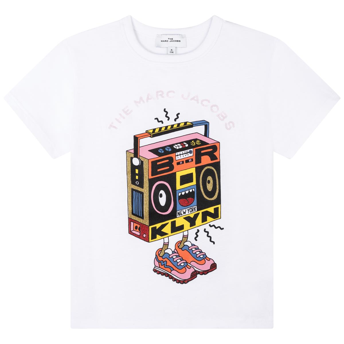 Boys & Girls White Logo T-Shirt