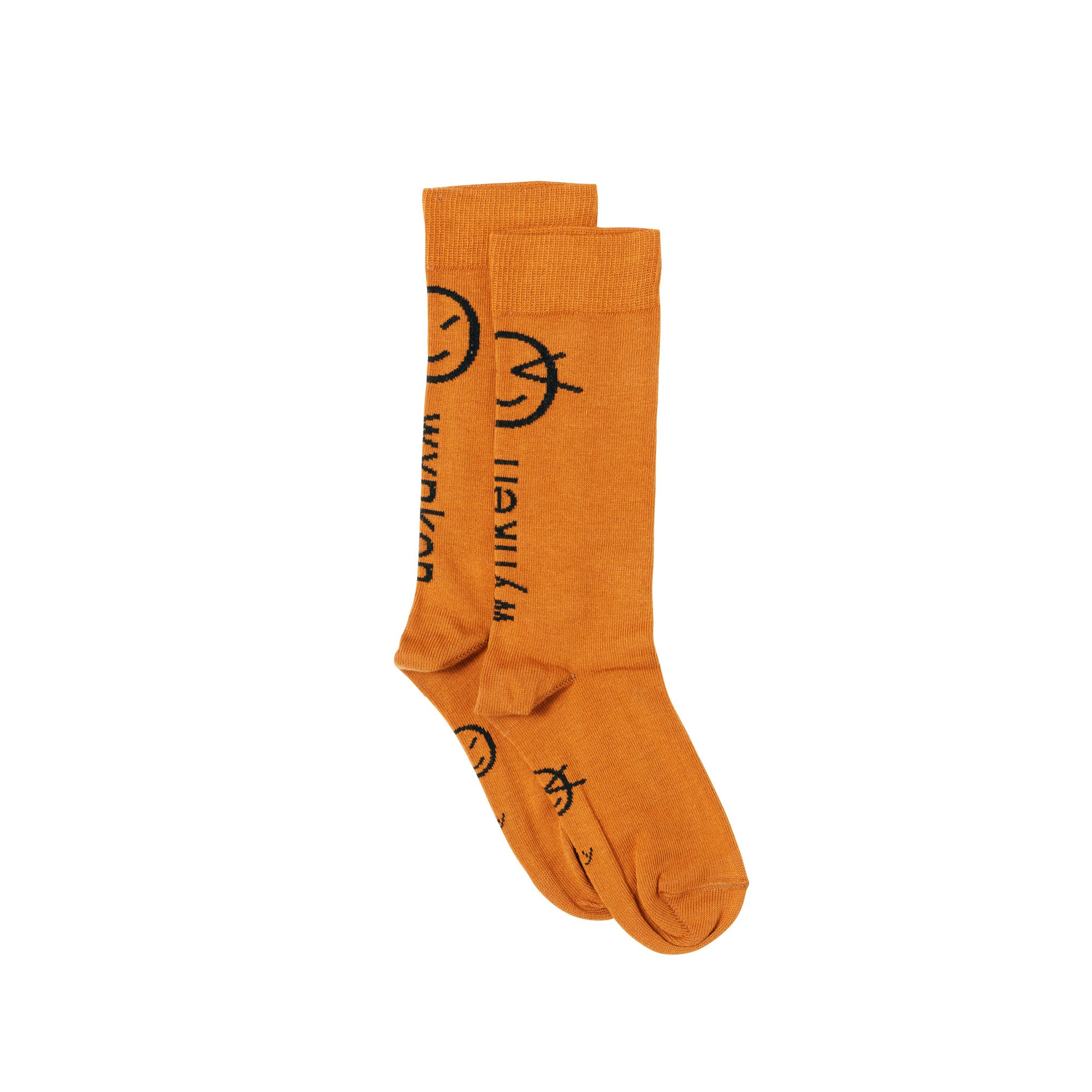 Boys & Girls Orange Logo Cotton Socks