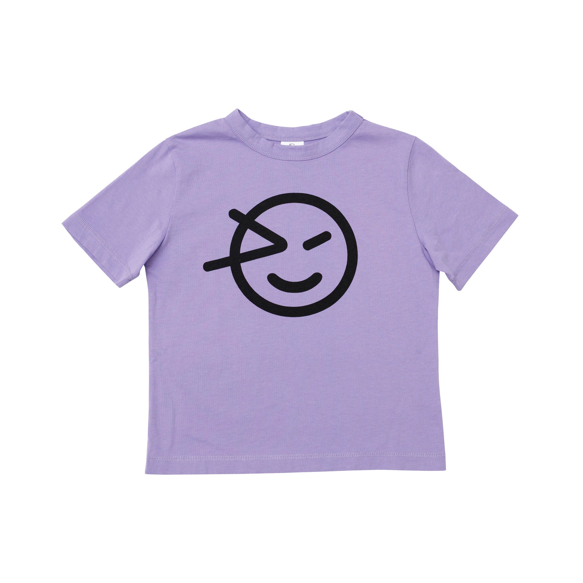 Boys & Girls Purple Logo Cotton T-Shirt