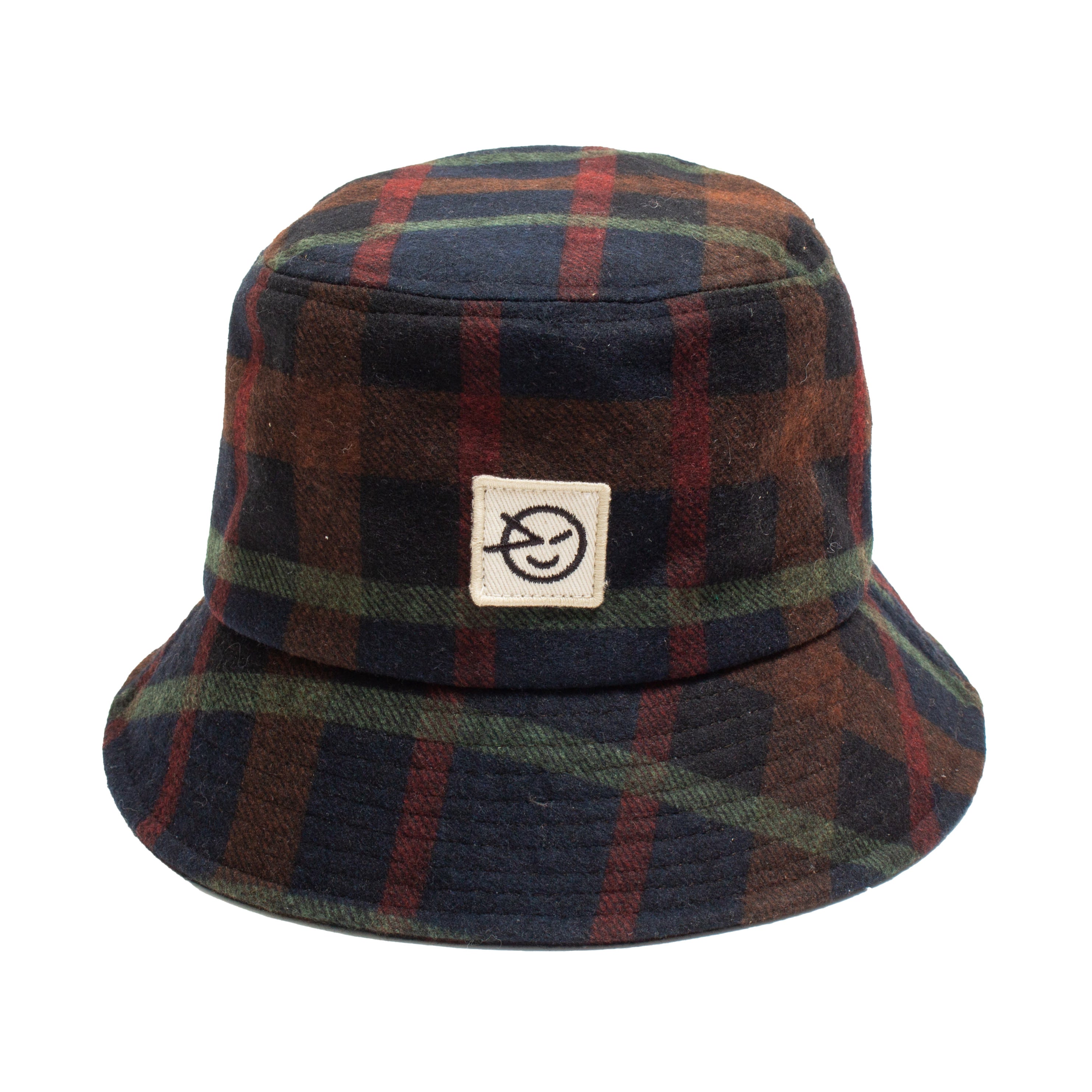 Boys & Girls Navy Check Bucket Hat