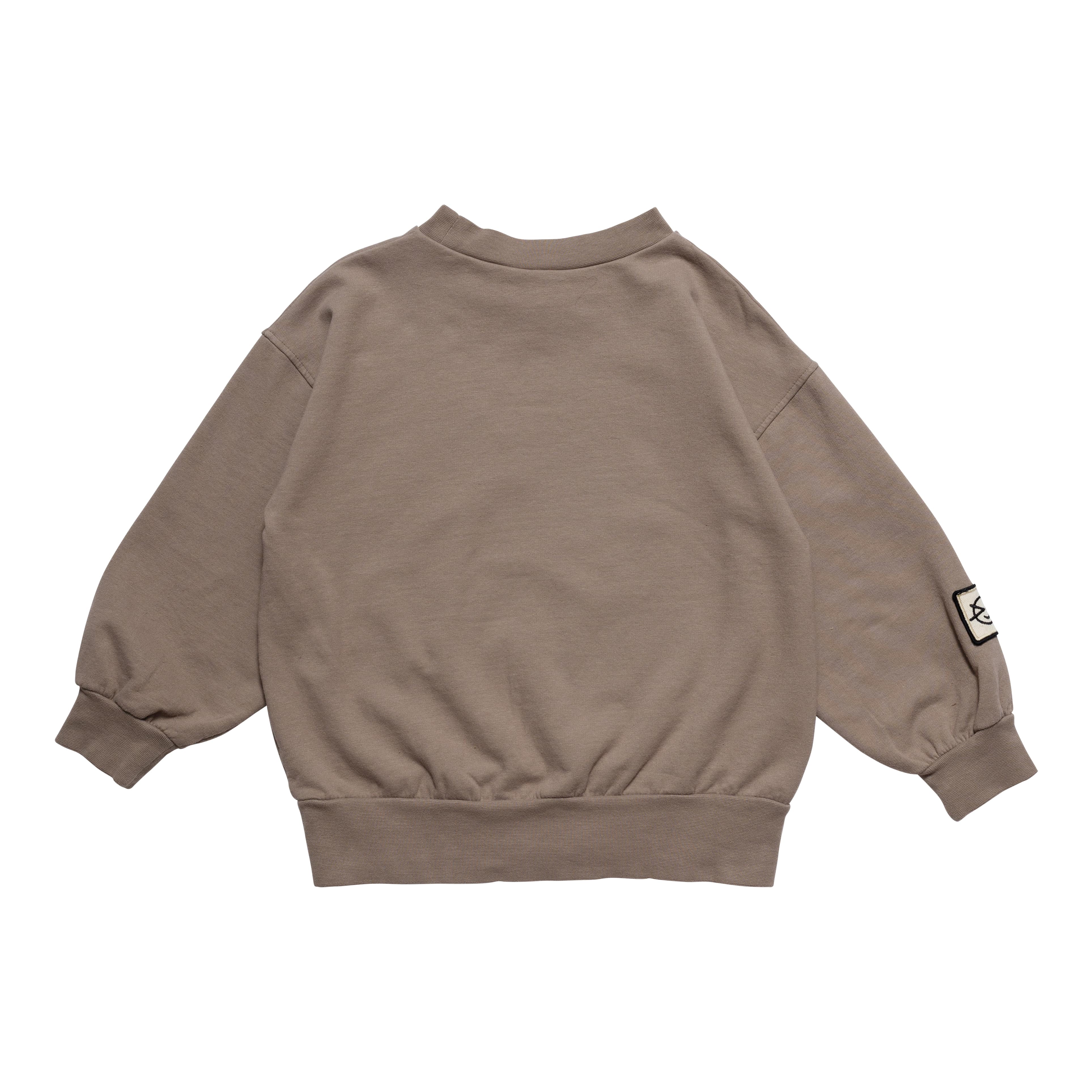 Boys & Girls Light Brown Cotton Sweatshirt