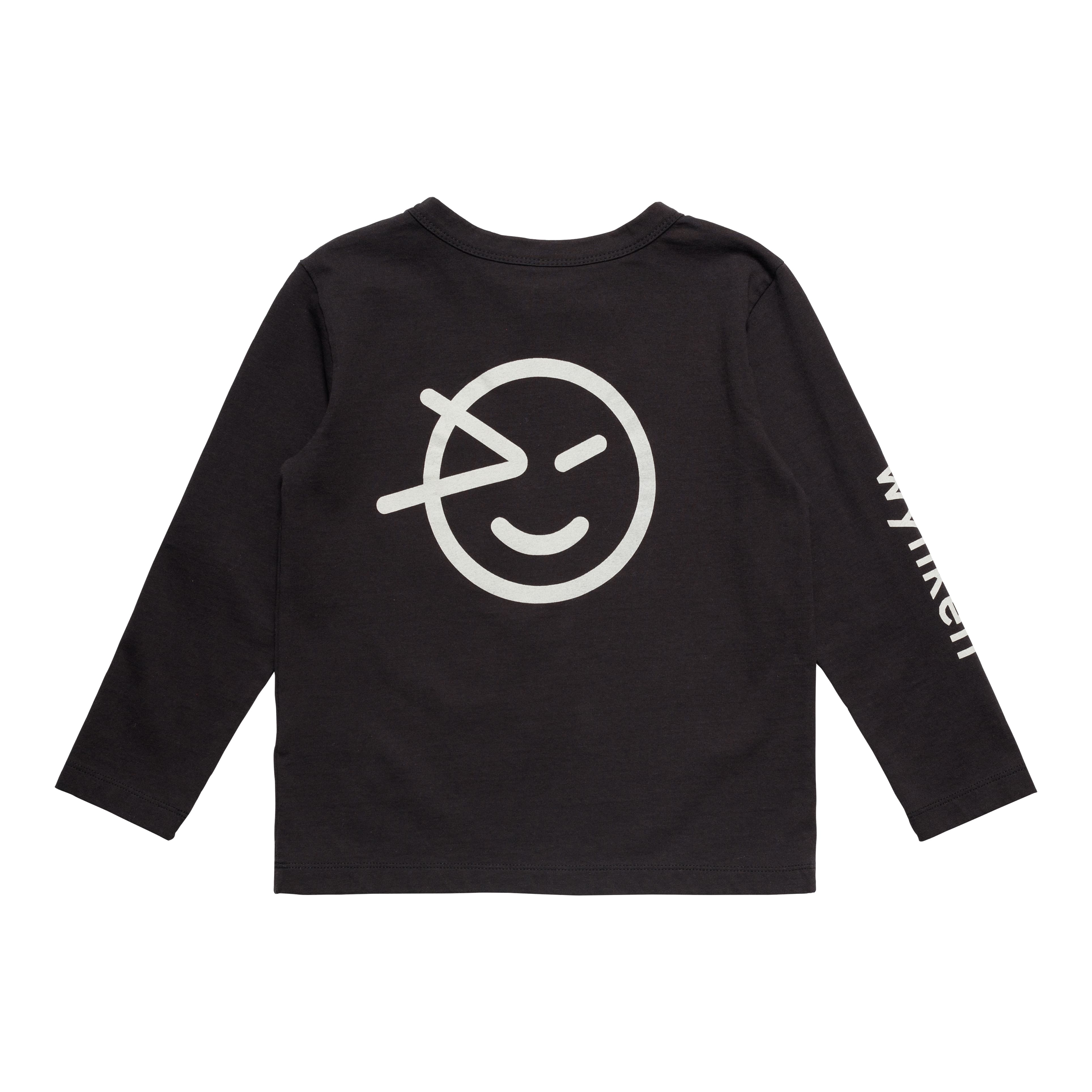 Boys & Girls Black Logo Cotton T-Shirt