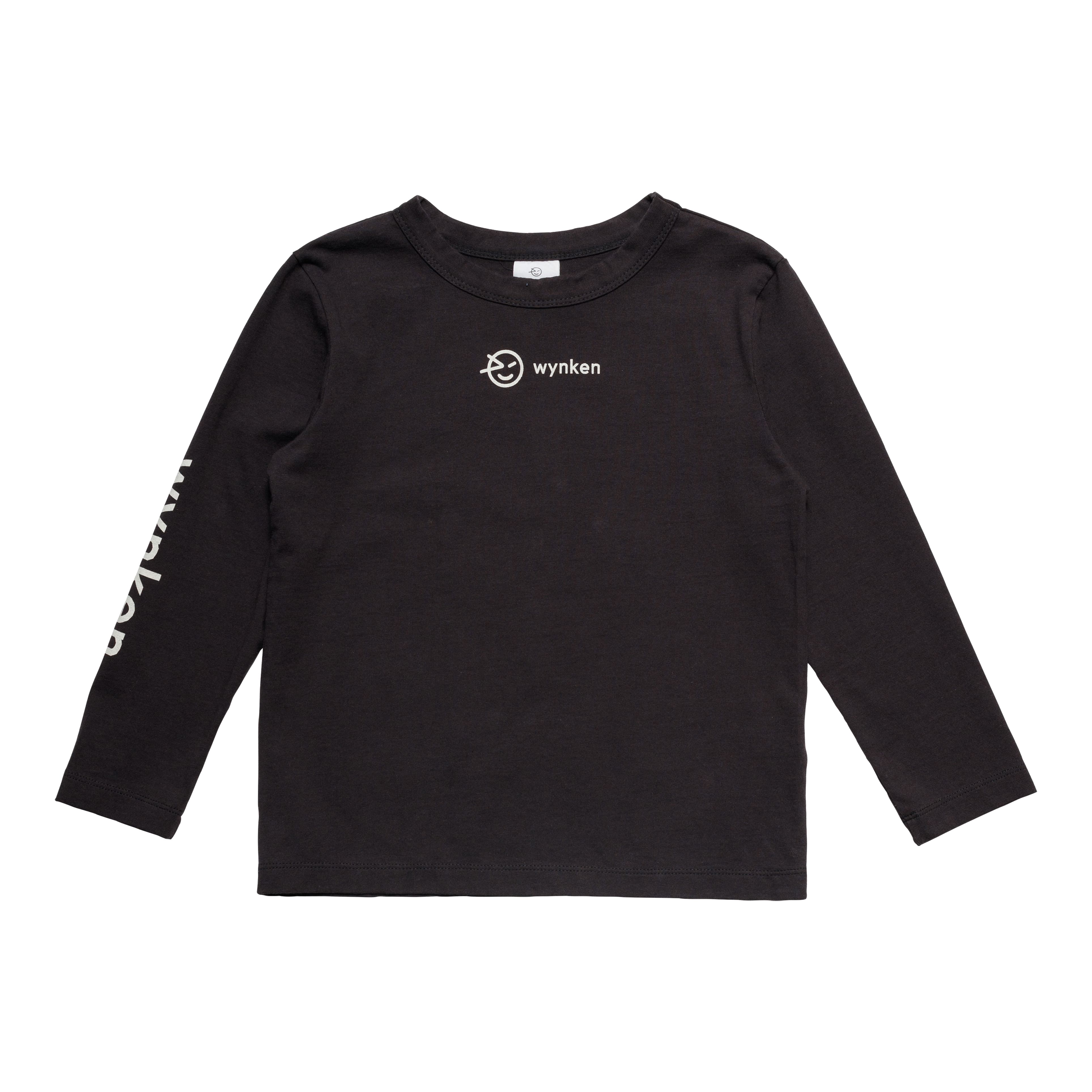 Boys & Girls Black Logo Cotton T-Shirt