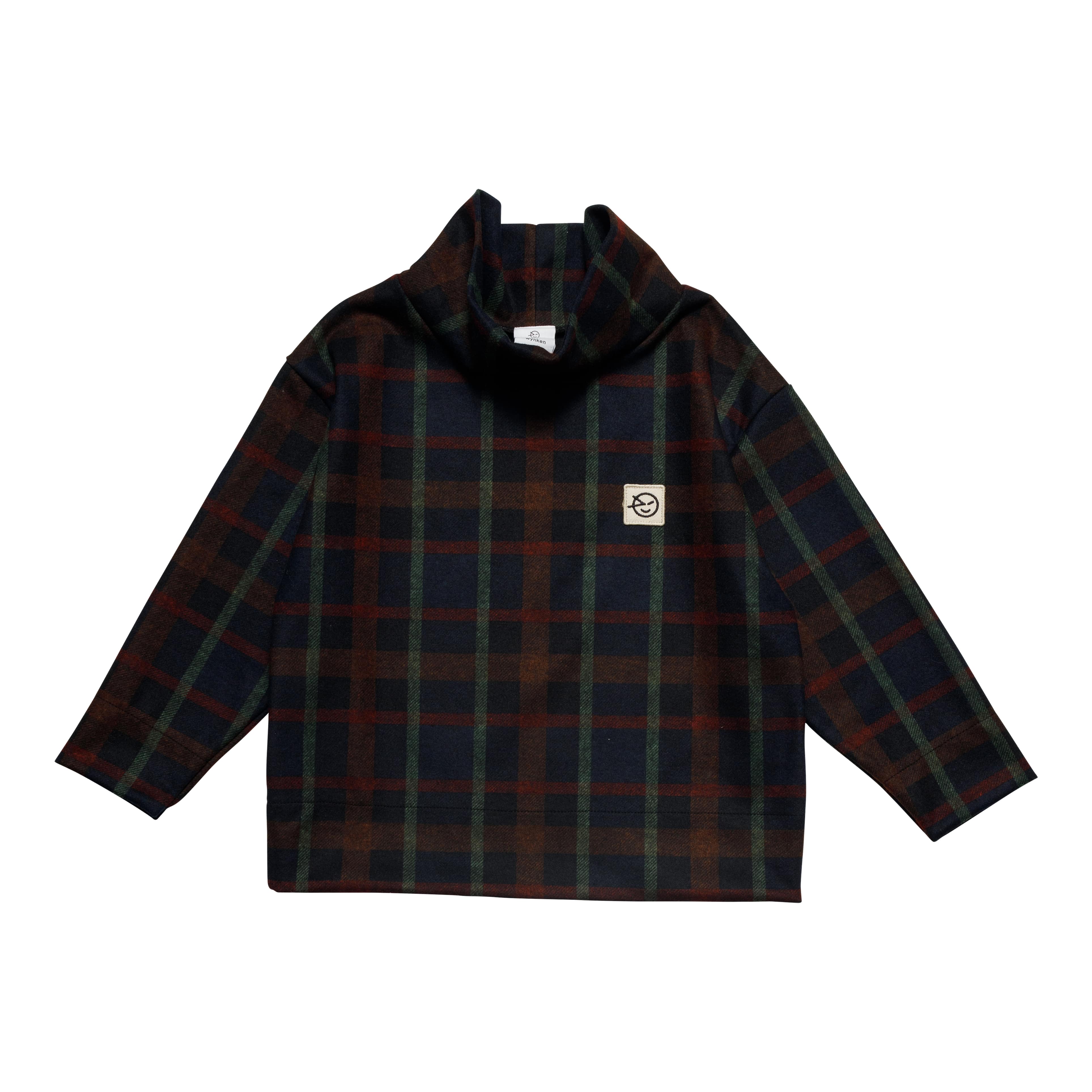 Boys & Girls Navy Check Top