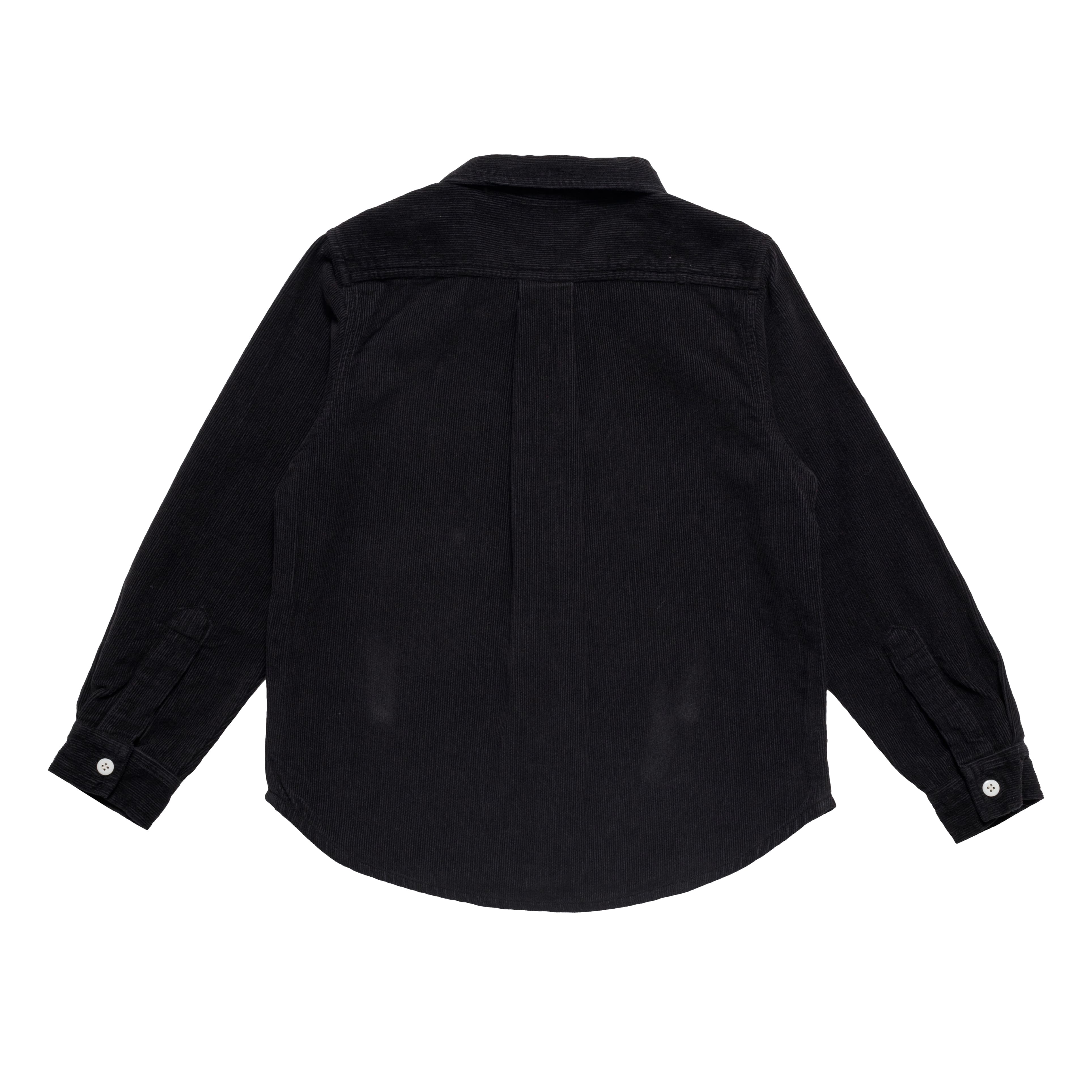 Boys & Girls Black Cotton Shirt