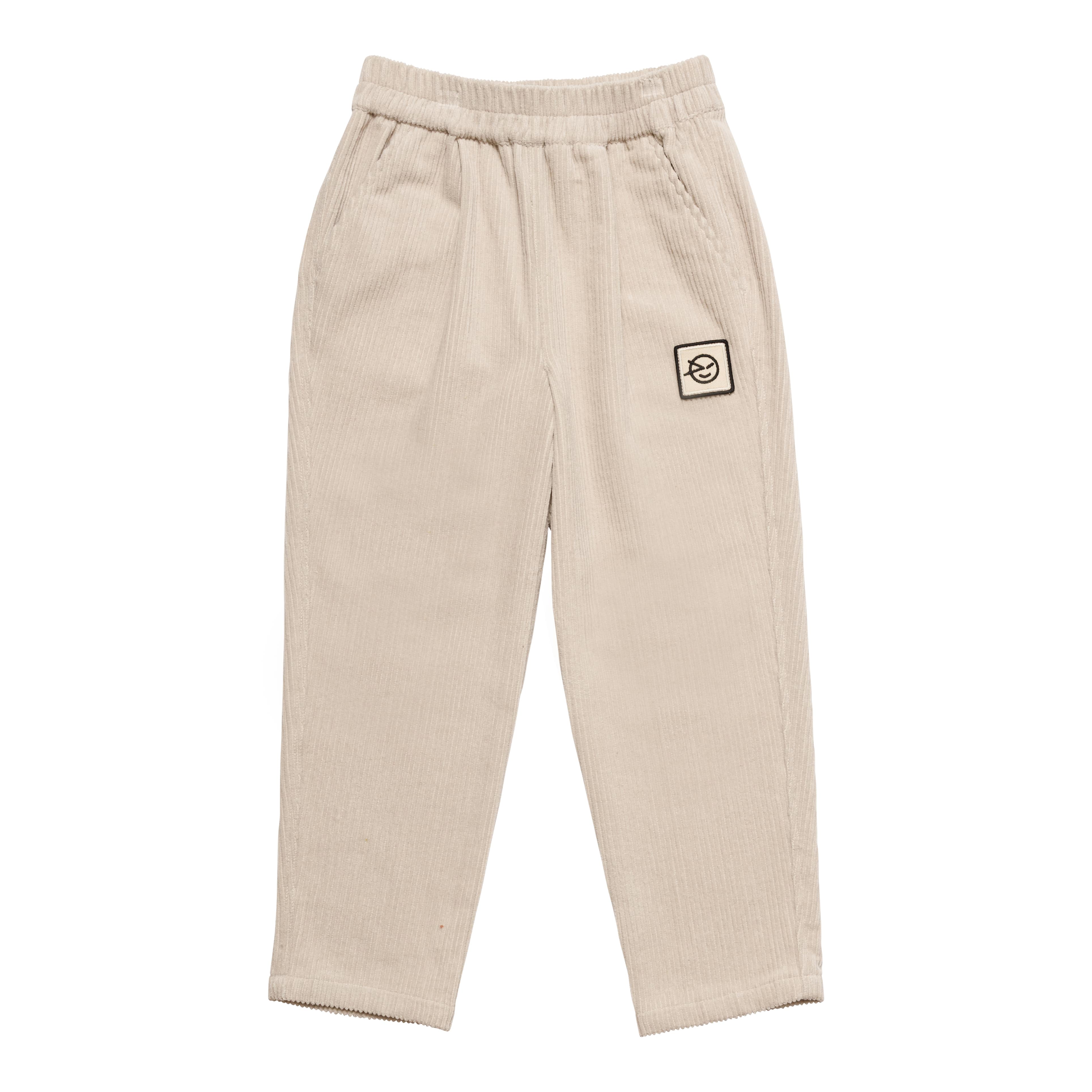 Boys & Girls White Velvet Trousers