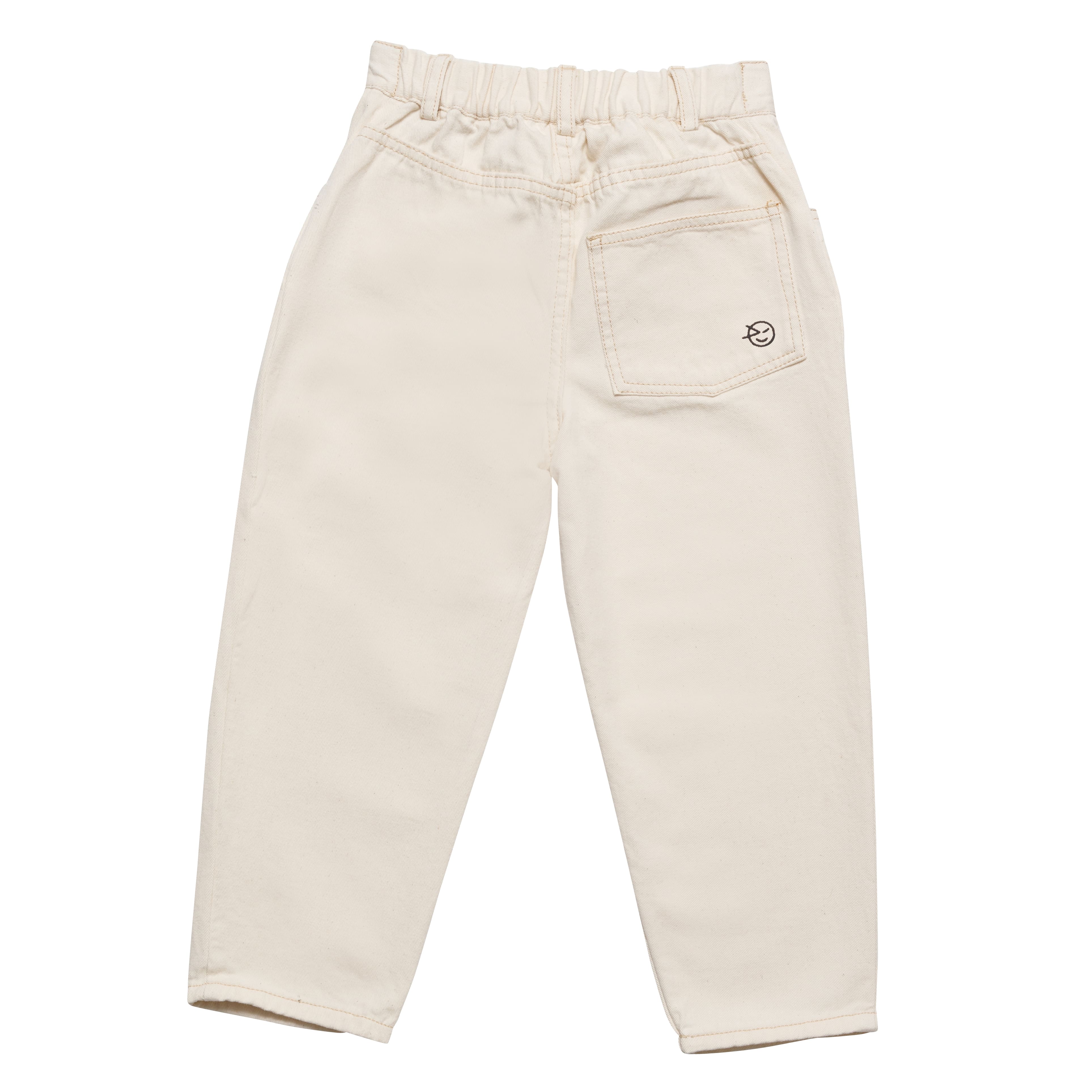 Boys & Girls White Denim Trousers