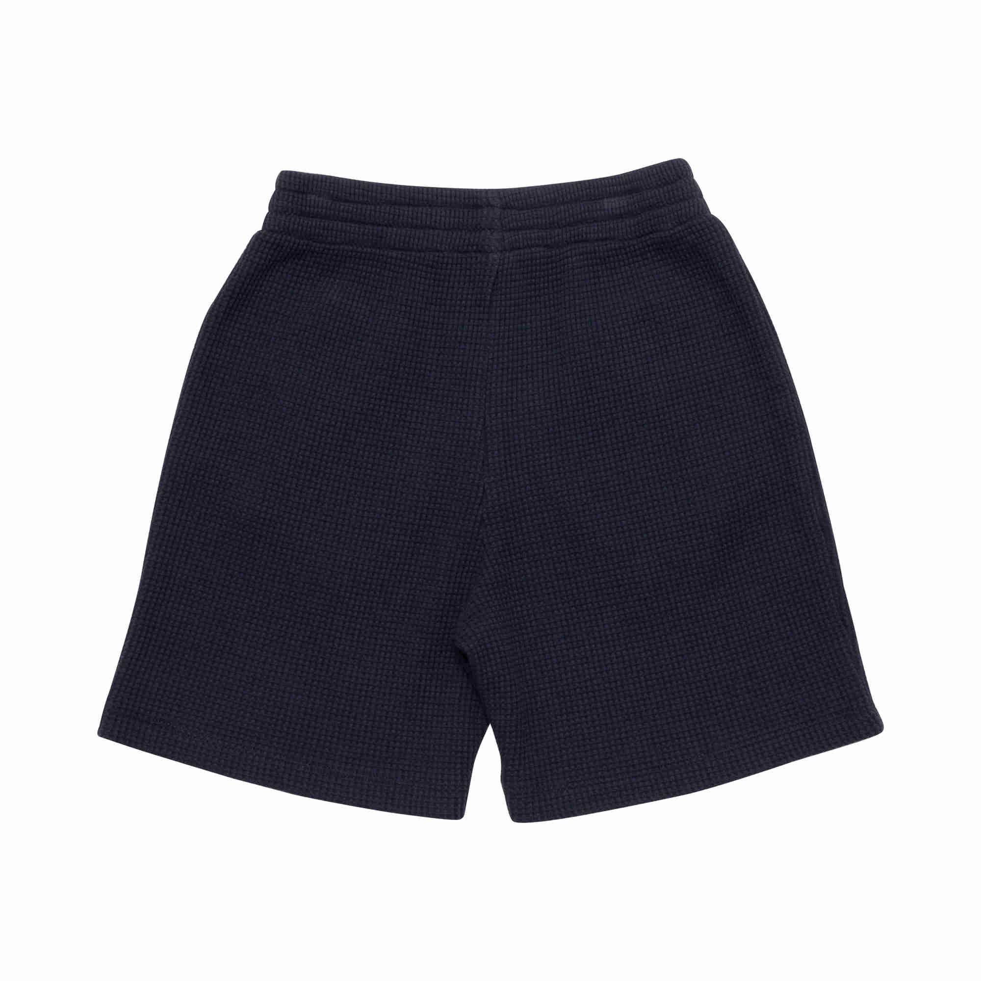 Boys & Girls Black Logo Cotton Shorts