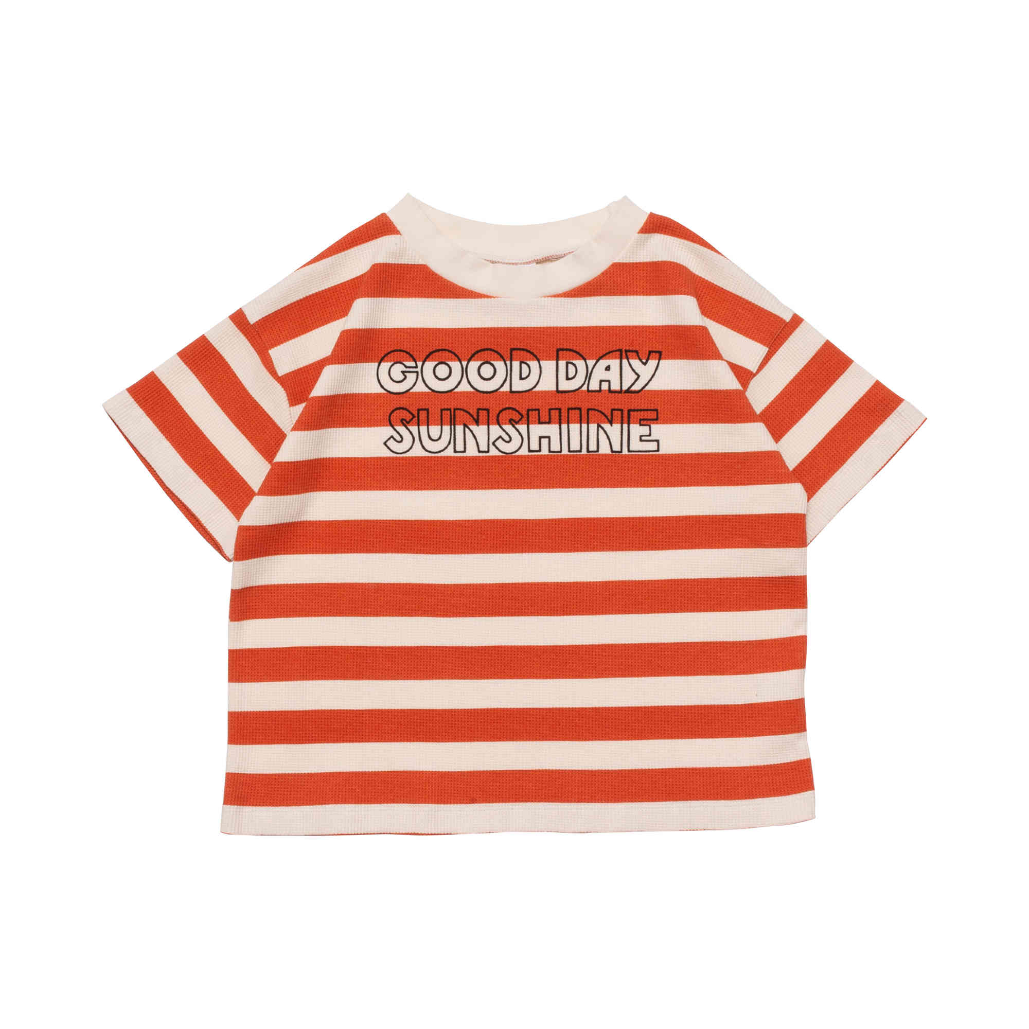 Boys & Girls Red Stripe Cotton T-Shirt