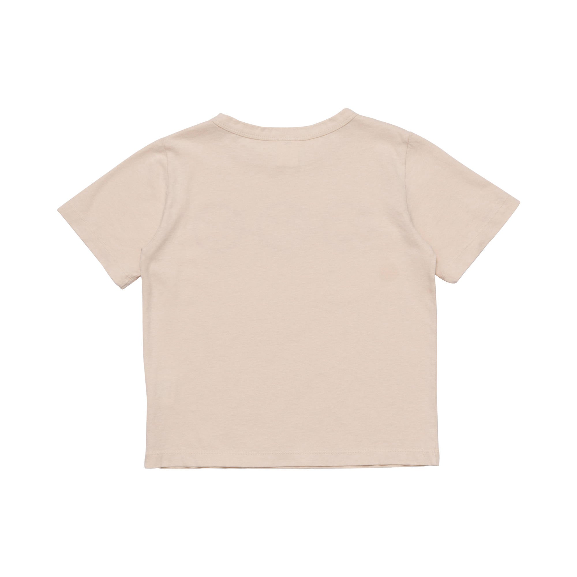 Boys & Girls Beige Cotton T-Shirt