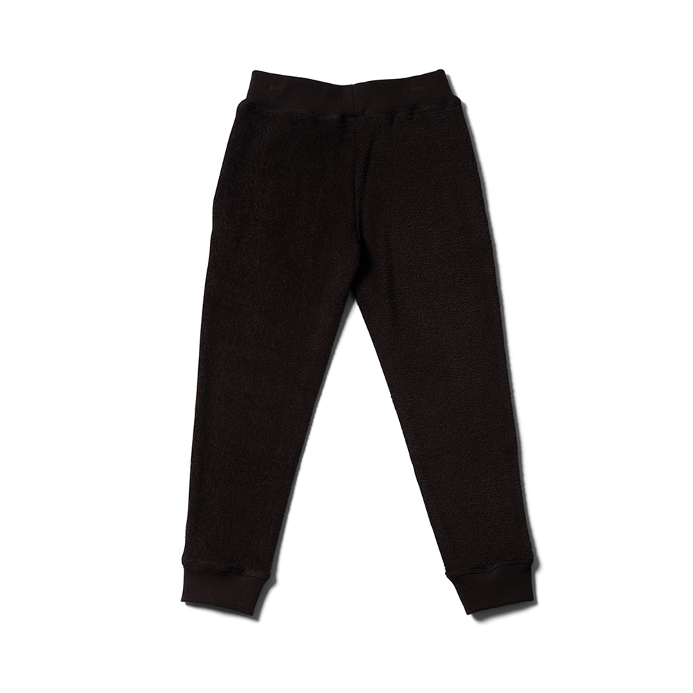 Boys & Girls Black Morden Terry Track Pants