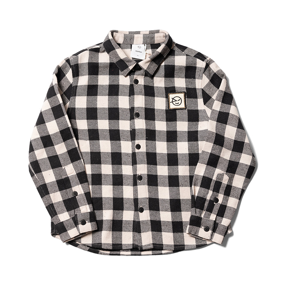 Boys & Girls Ecru Check Apache Cotton Shirt