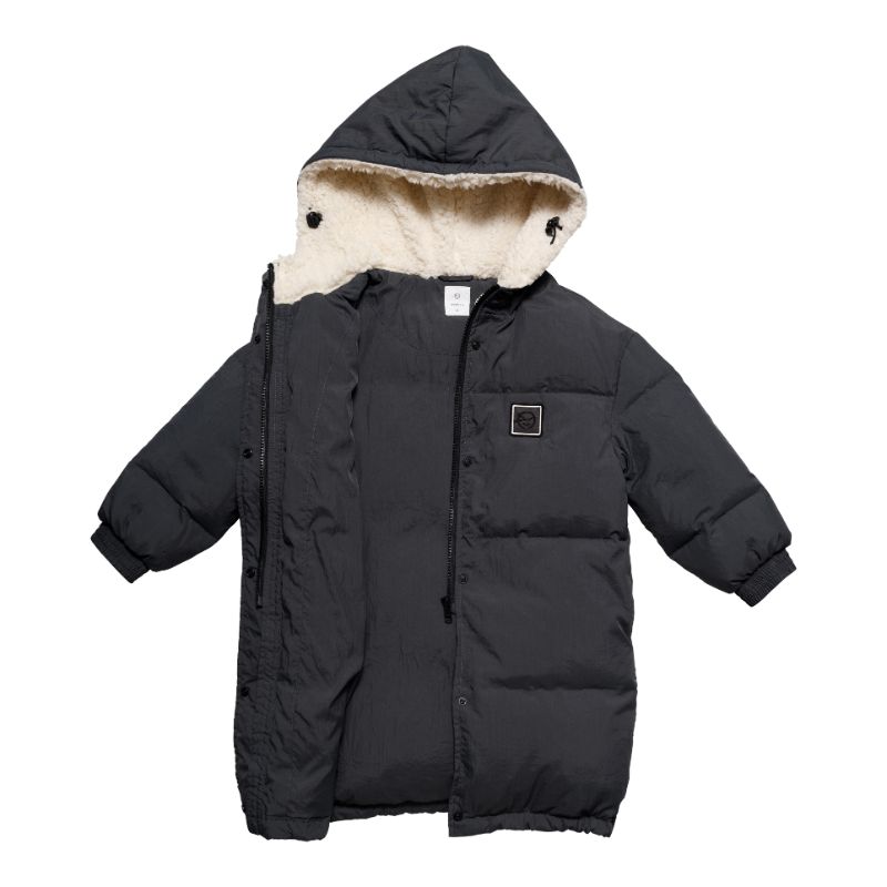 Boys & Girls Dark Grey Padded Down Coat