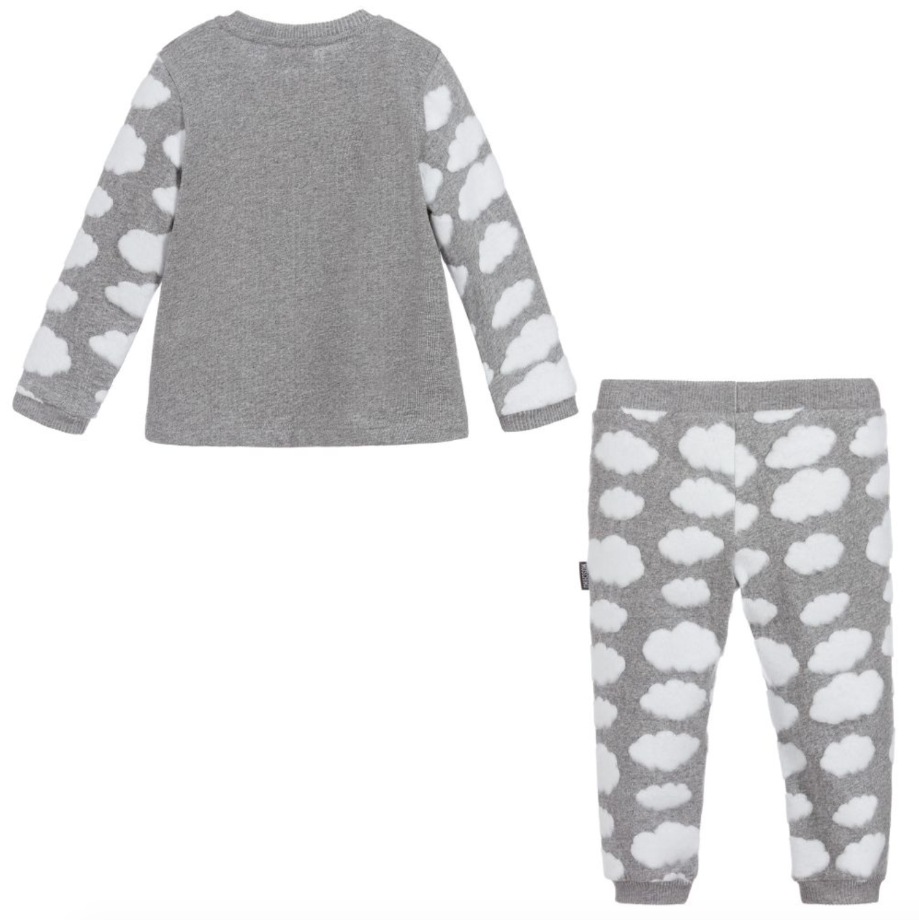 Baby Boys & Girls Grey Teddy Bear Cotton Tracksuit