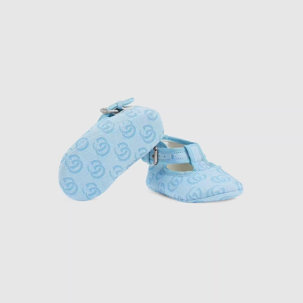 Baby Boys Blue GG Logo Shoes