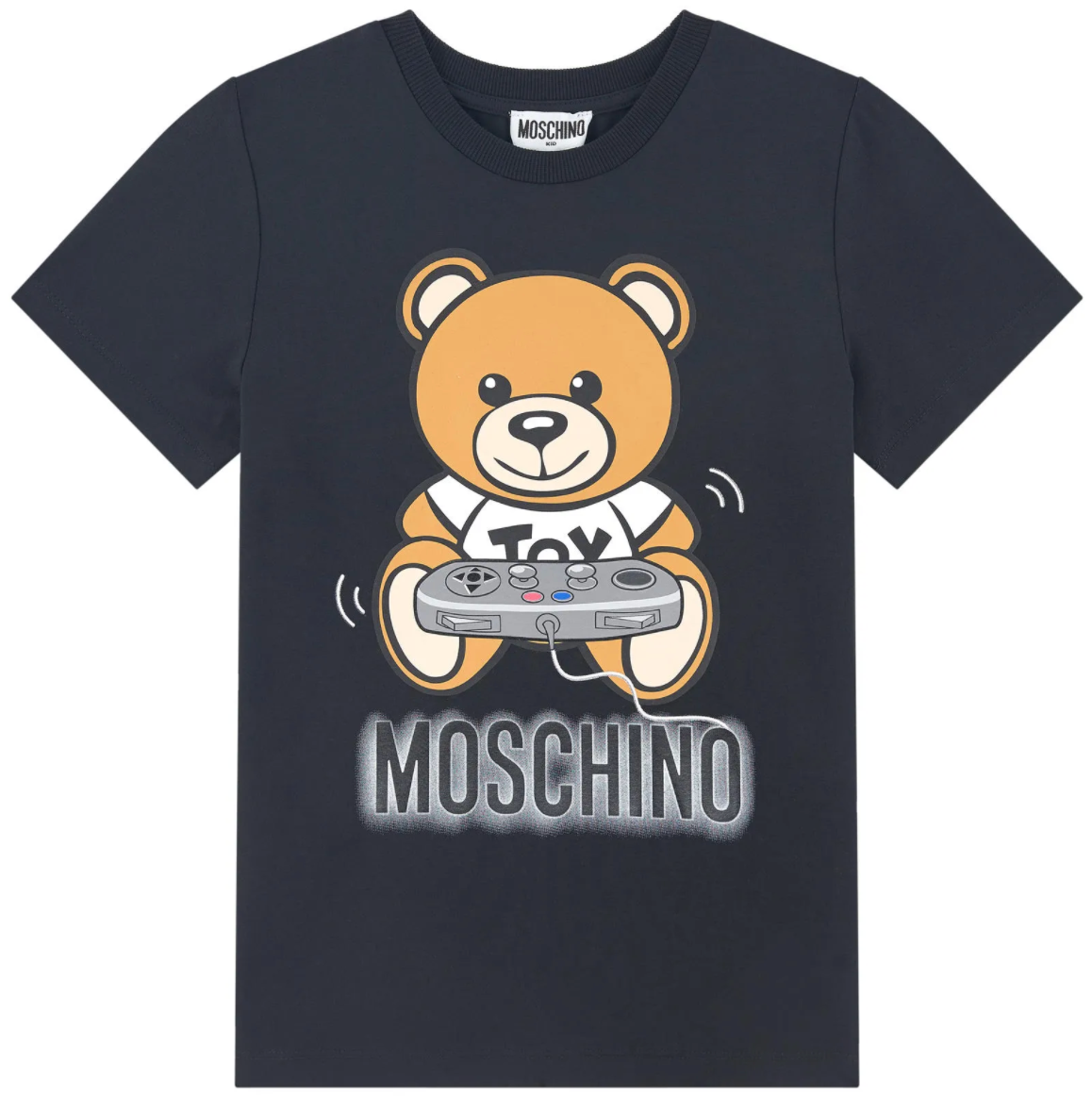 Boys & Girls Black Teddy Bear T-Shirt