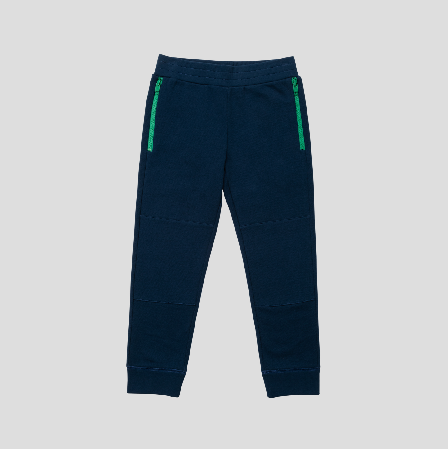 Boys Navy Cotton Cotton Joggers