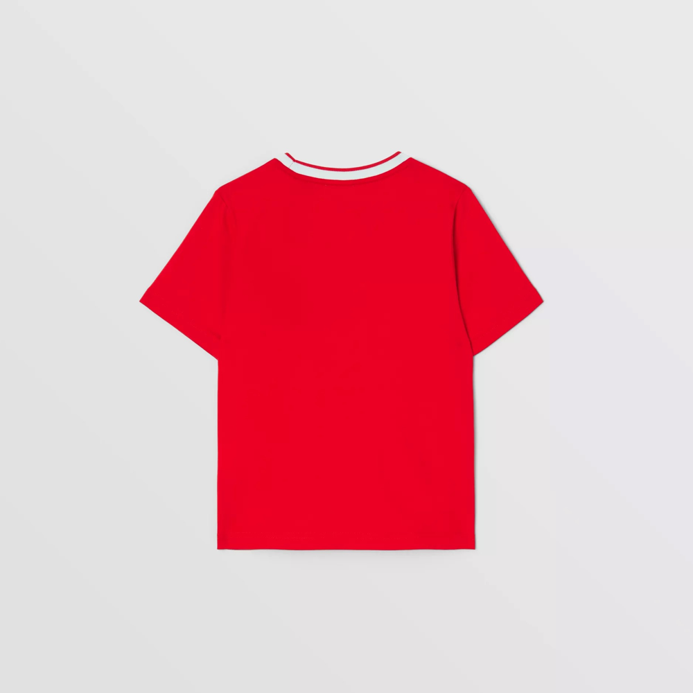 Boys & Girls Red Cotton T-Shirt