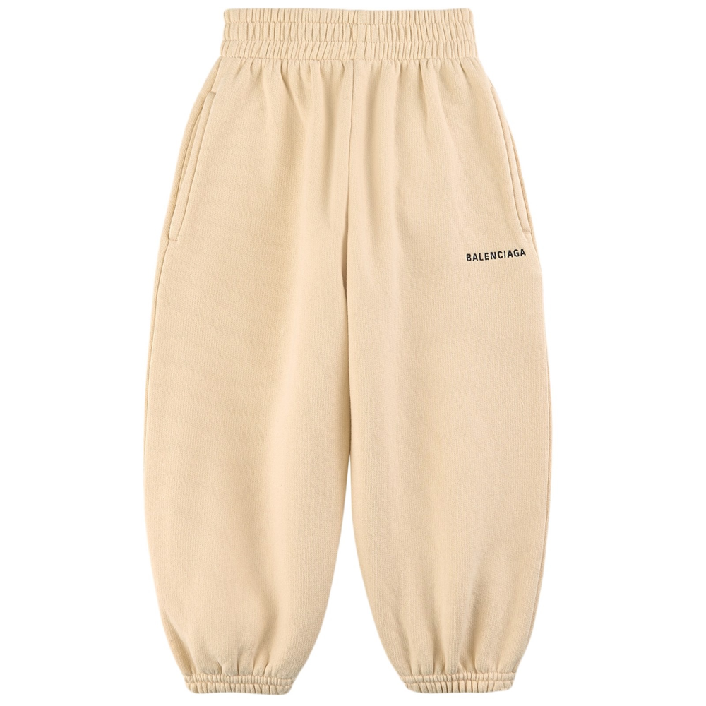 Boys & Girls Cream Cotton Trousers