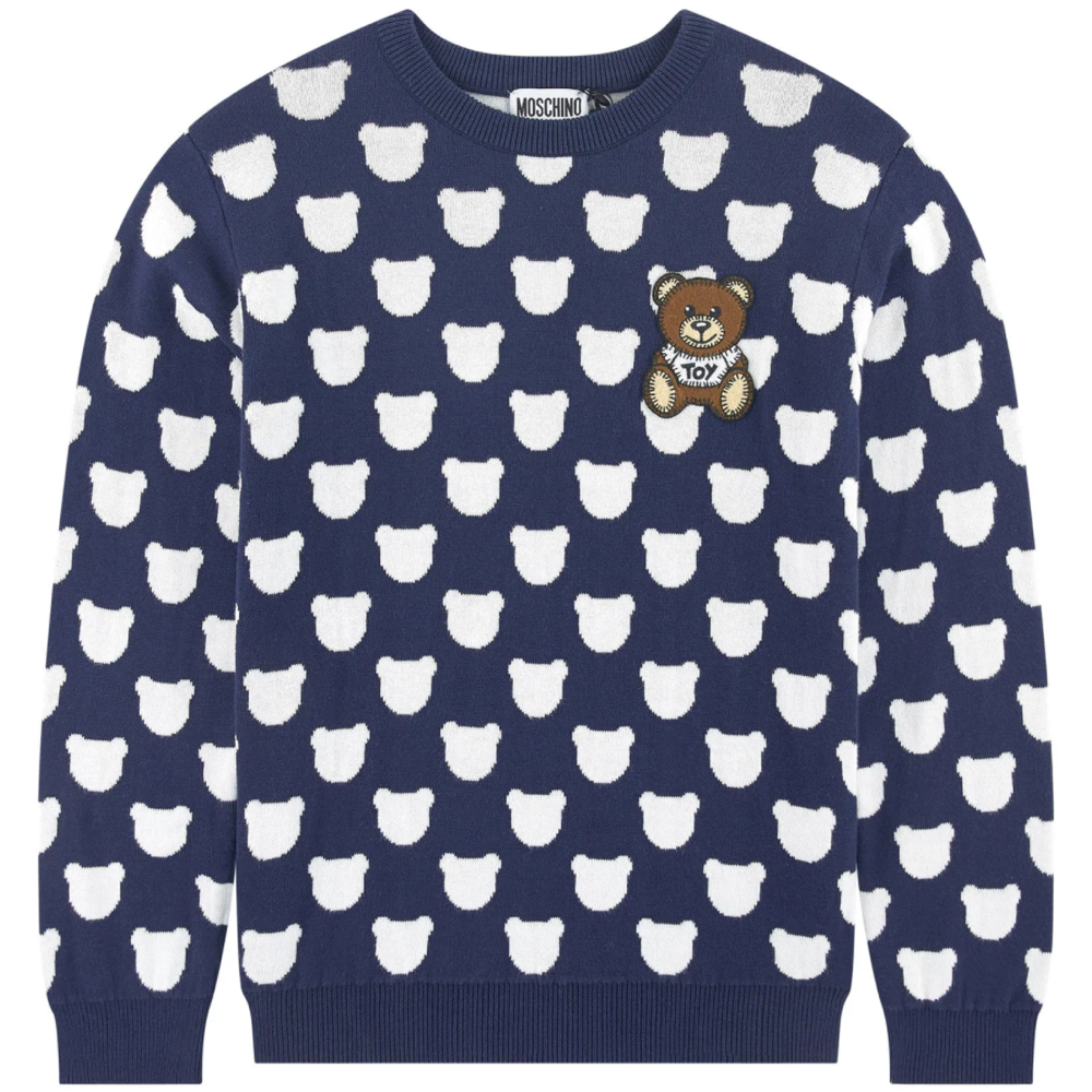 Boys & Girls Navy Cloud Cotton Sweatshirt