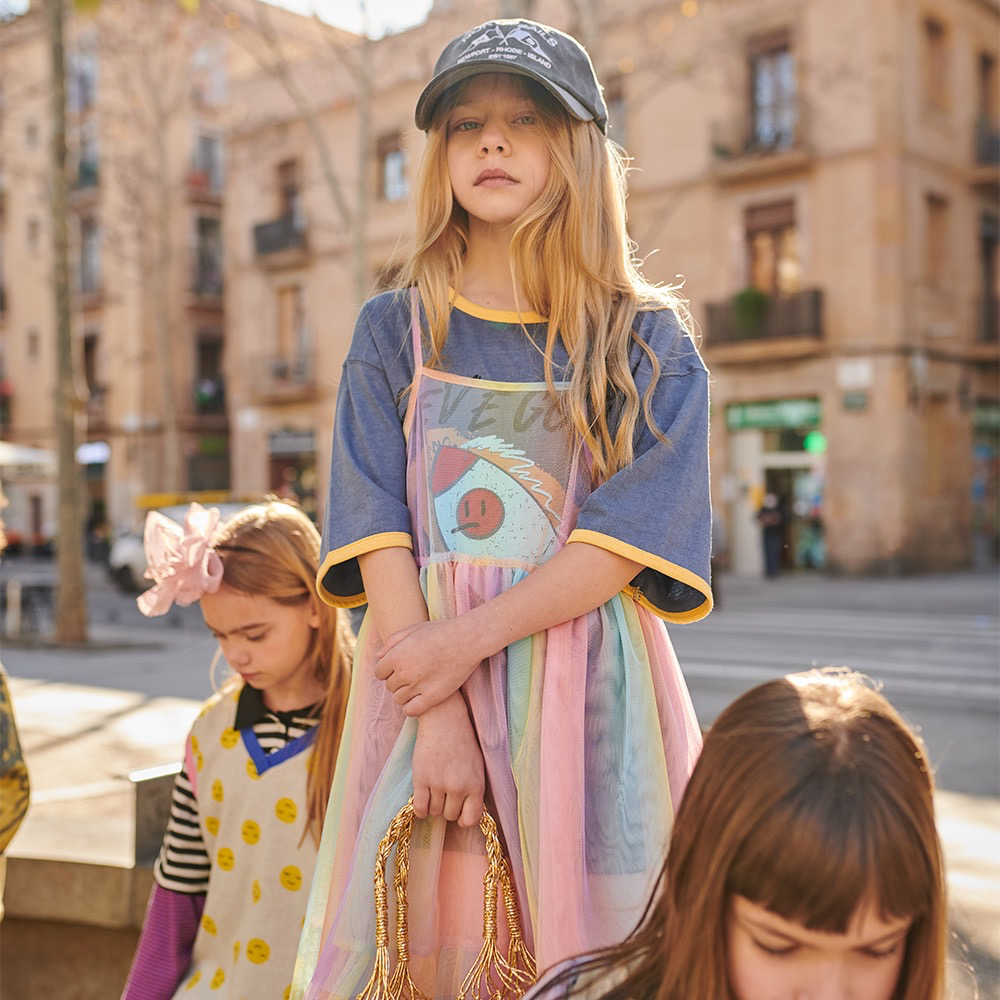 Boys & Girls Navy Cotton T-Shirt