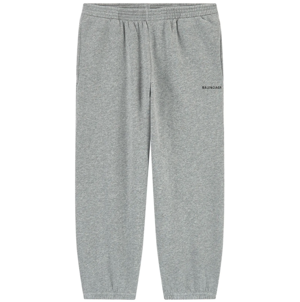 Boys & Girls Heather Grey Logo Cotton Jogging Pants