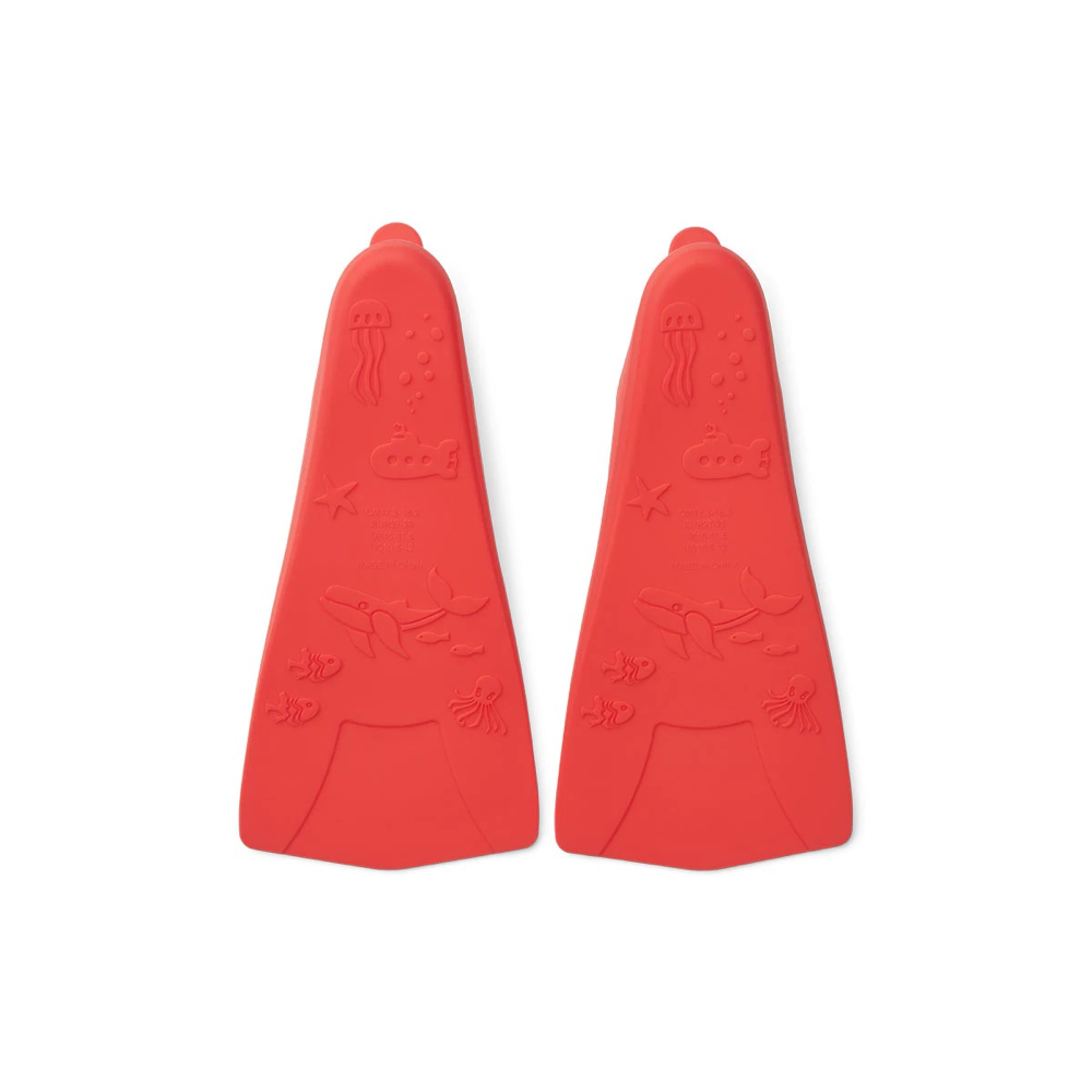 Boys & Girls Red Swim Fins