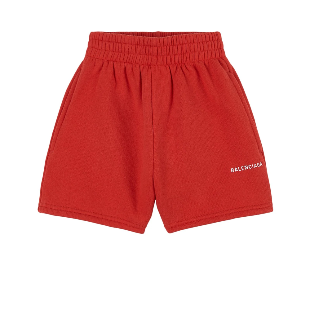 Boys & Girls Red Cotton Shorts