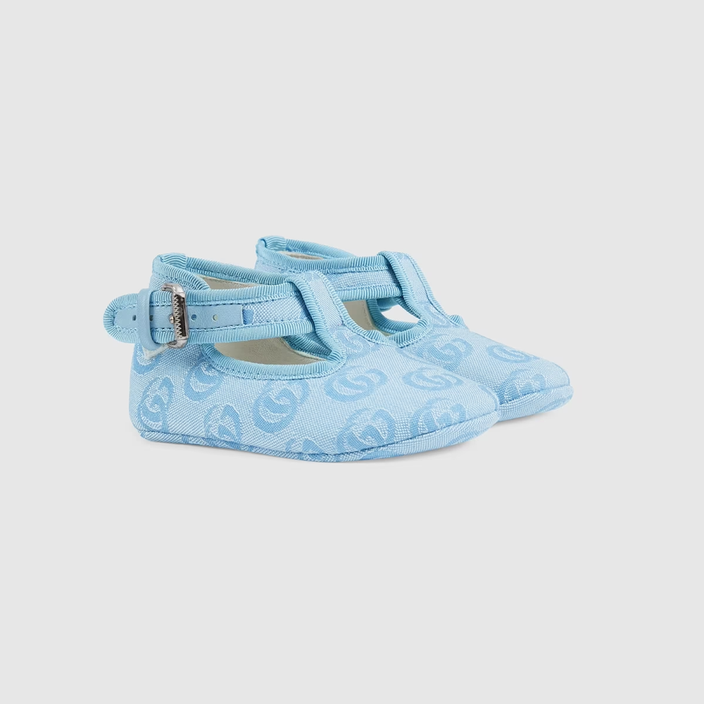 Baby Boys Blue GG Logo Shoes