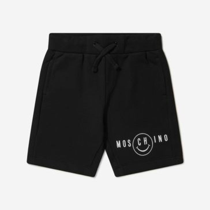 Boys & Girls Black Cotton Shorts