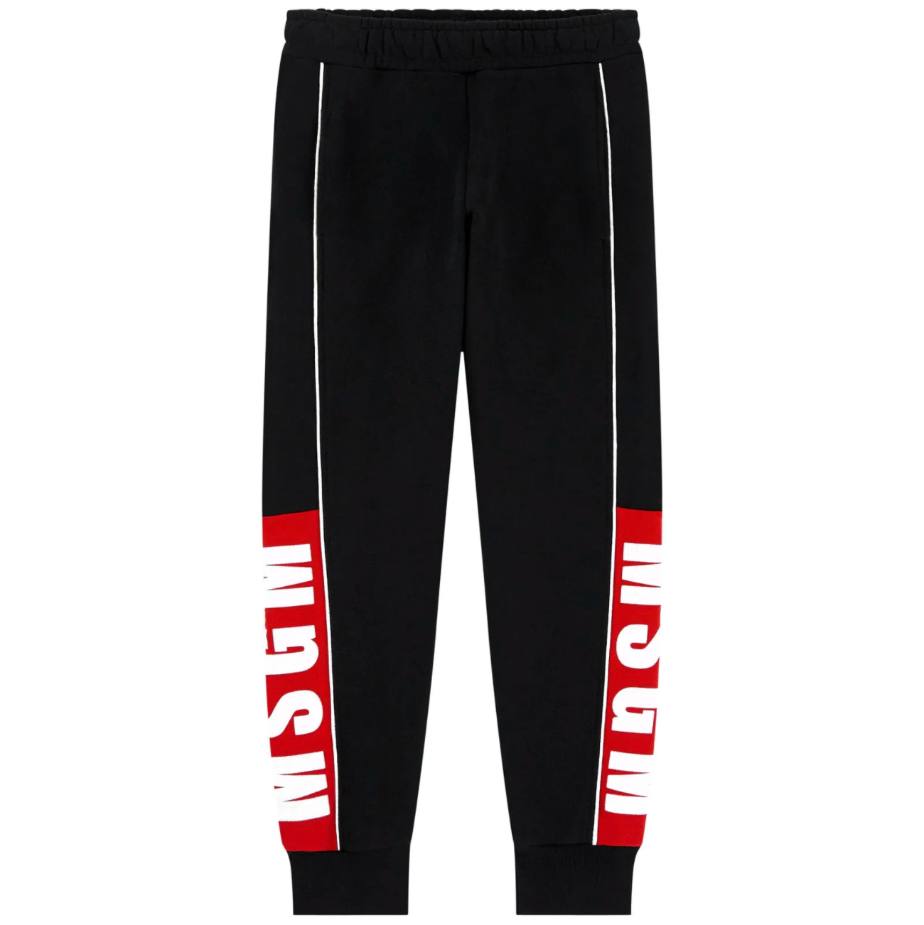 Boys Black Cotton Sweatpants