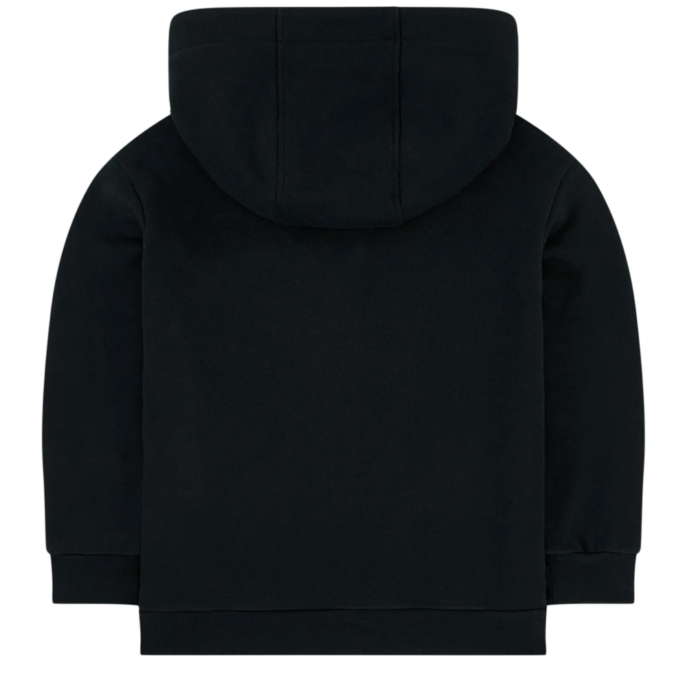 Boys & Girls Black FF Cotton Hoodie