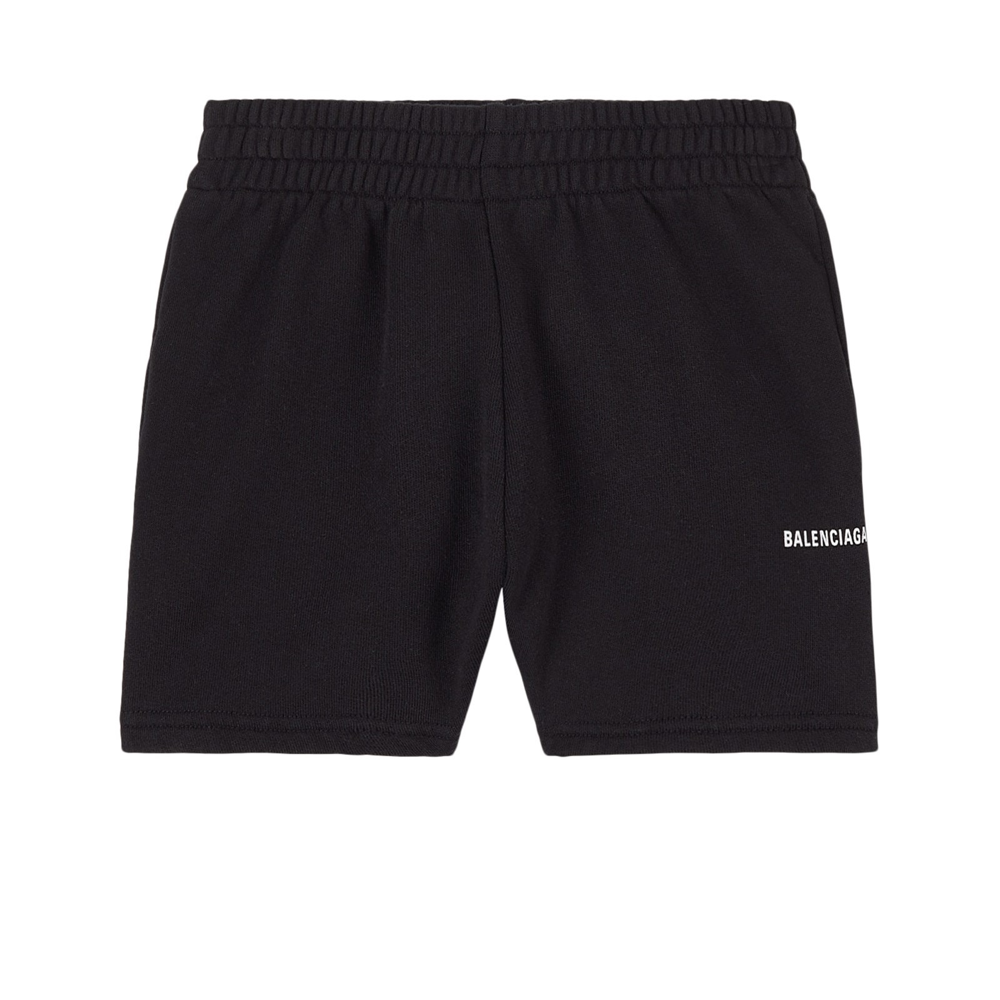 Boys & Girls Black Cotton Shorts