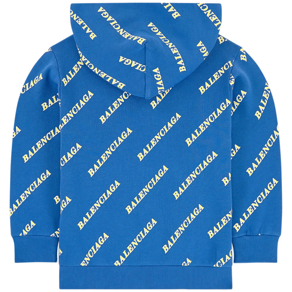 Boys & Girls Blue Logo Cotton Sweatshirt