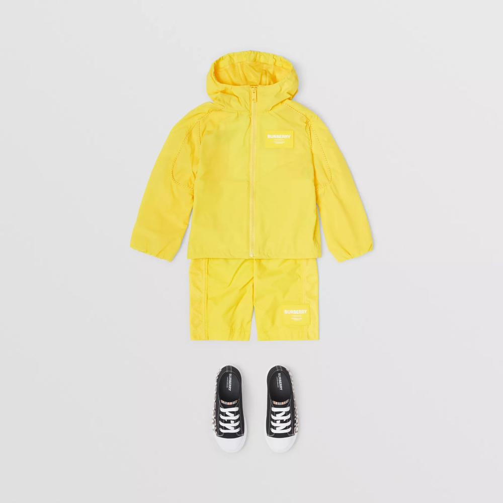 Boys & Girls Yellow Hooded Jacket