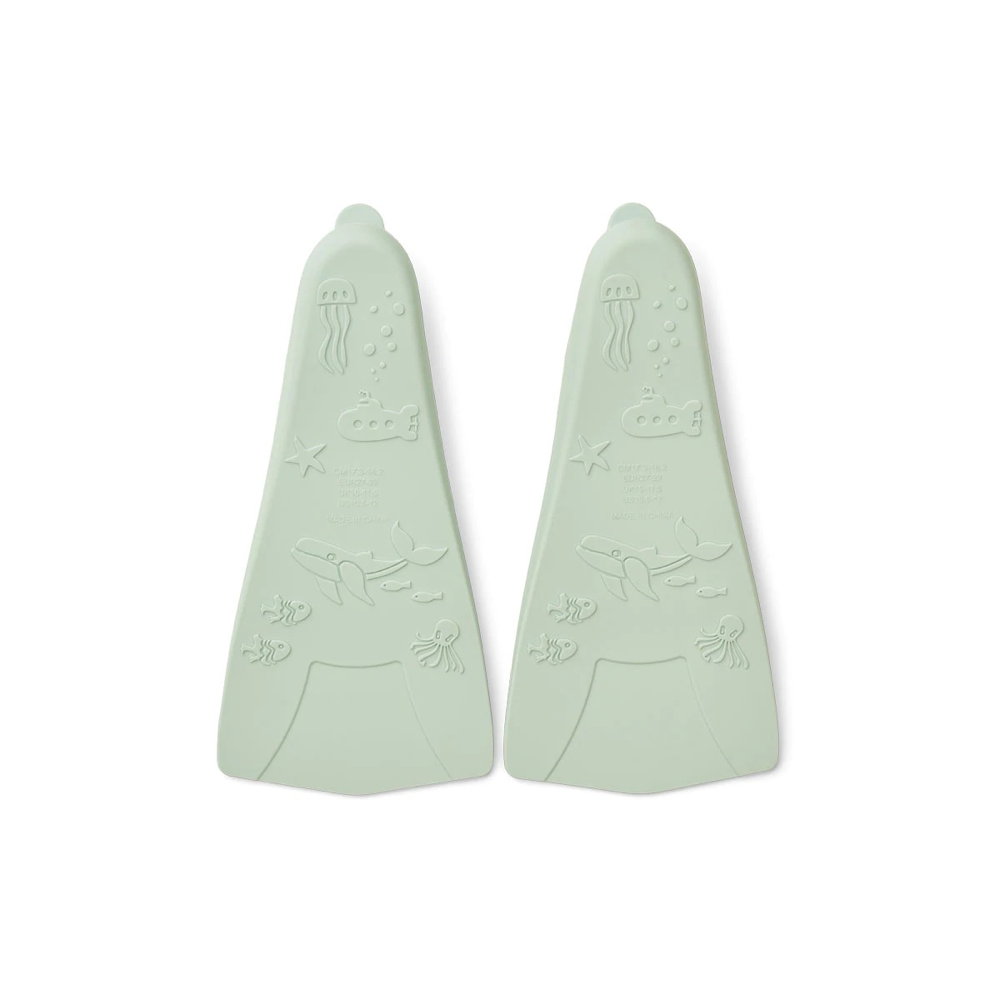 Boys & Girls Green Swim Fins