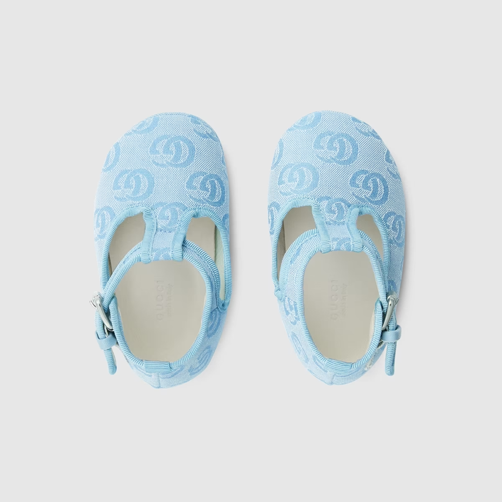 Baby Boys Blue GG Logo Shoes