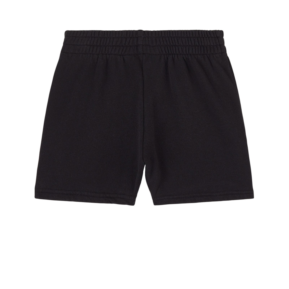 Boys & Girls Black Cotton Shorts