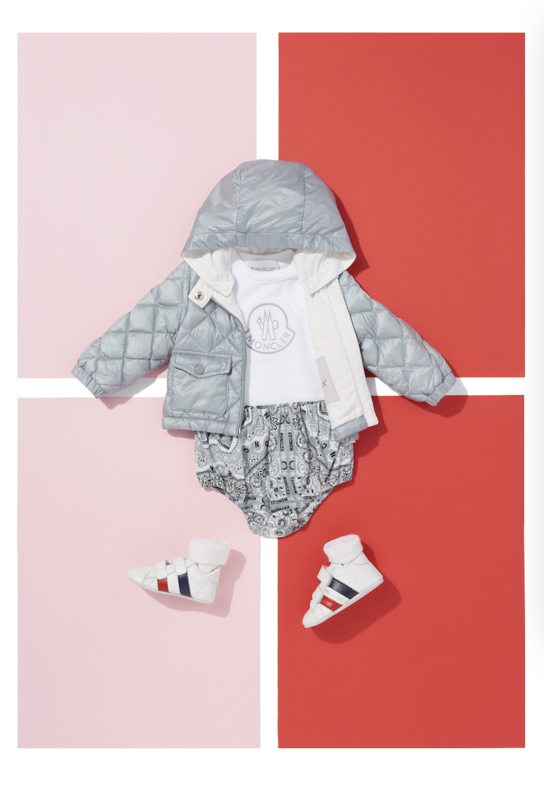 Boys & Girls Grey "BINIC" Padded Down Jacket