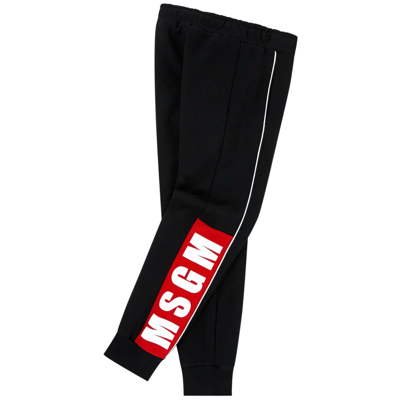 Boys Black Cotton Sweatpants