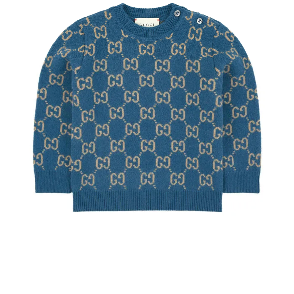 Baby Boys & Girls Petrol Blue GG Jumper