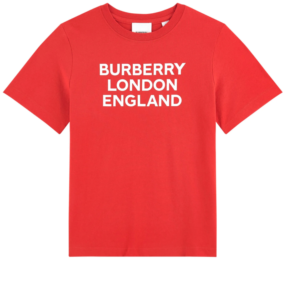 Boys & Girls Red Cotton T-Shirt