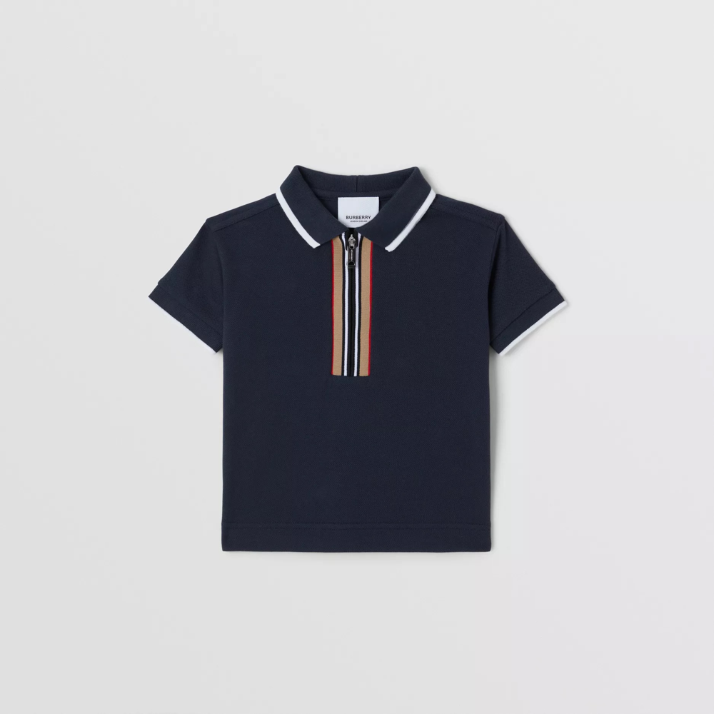 Baby Boys Navy Cotton Polo Shirt