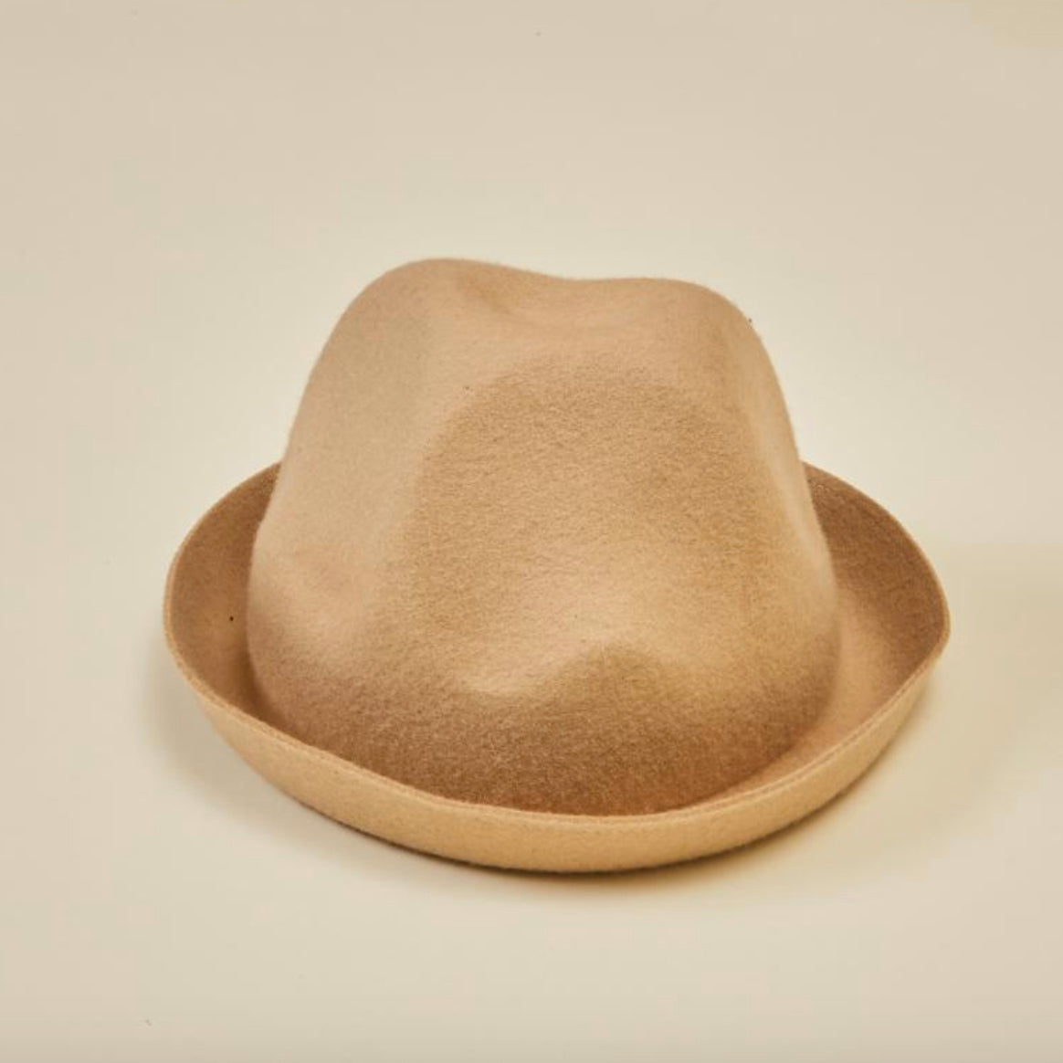 Boys & Girls Beige Wool Hat