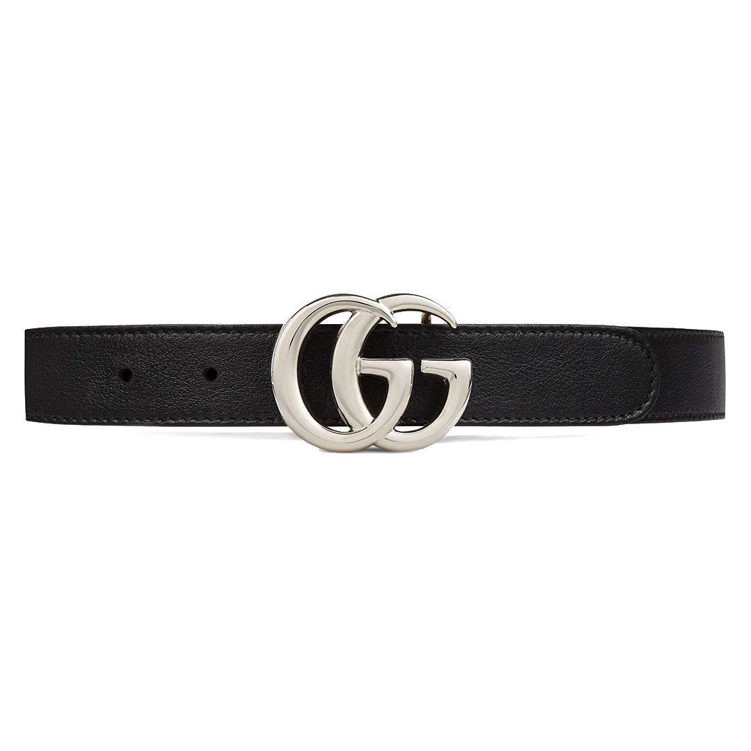 Boys & Girls Black Nero Calf Skin Belt