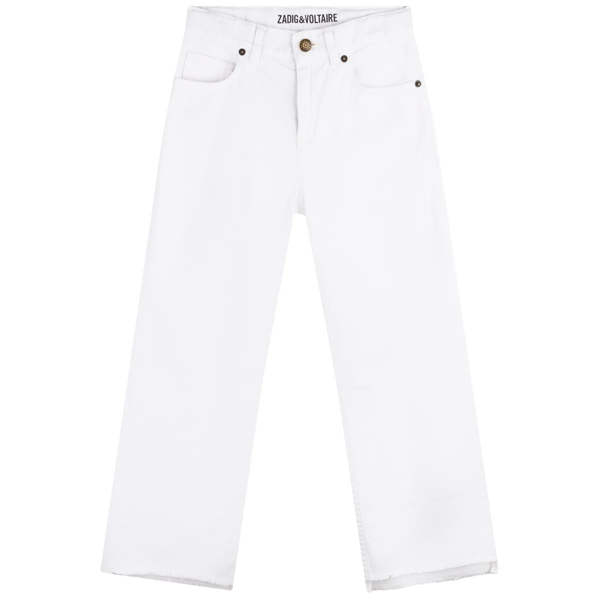 Boys & Girls White Trousers