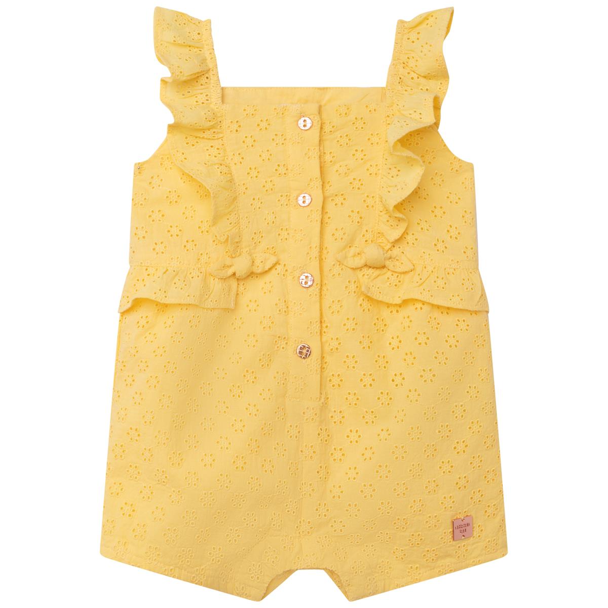 Baby Boys & Girls Yellow Jumpsuit