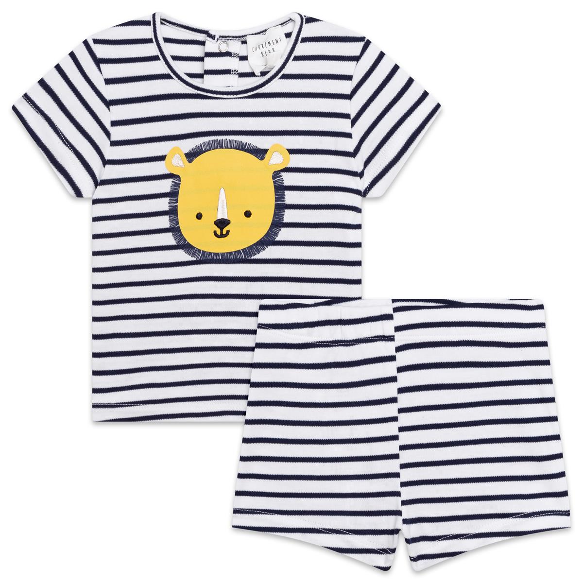 Baby Boys & Girls Black Stripe Set